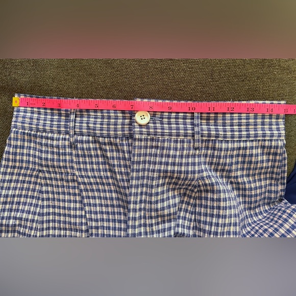 Caron Callahan Adler Pant in Navy Miniplaid - Picture 7 of 7